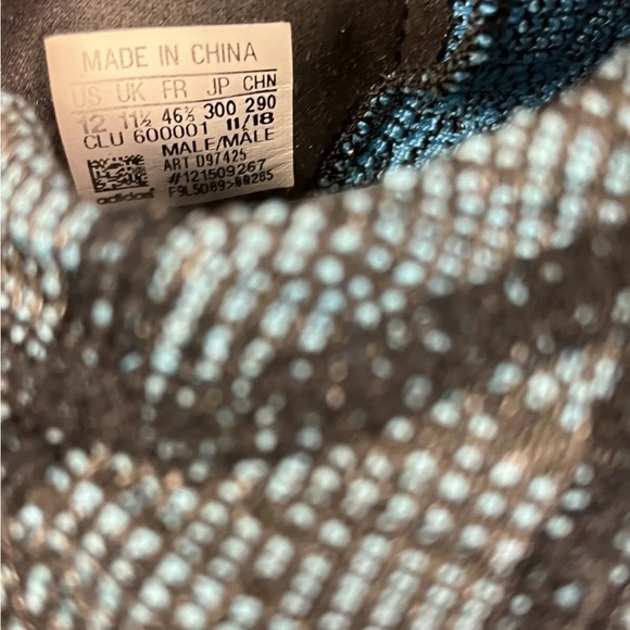 Adidas PureBoost GO LTD Knit ‘Black Shock Cyan’ Running Shoes D97425 Men Size 12 - Picture 6 of 6